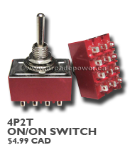 4P2T ON/ON Switch